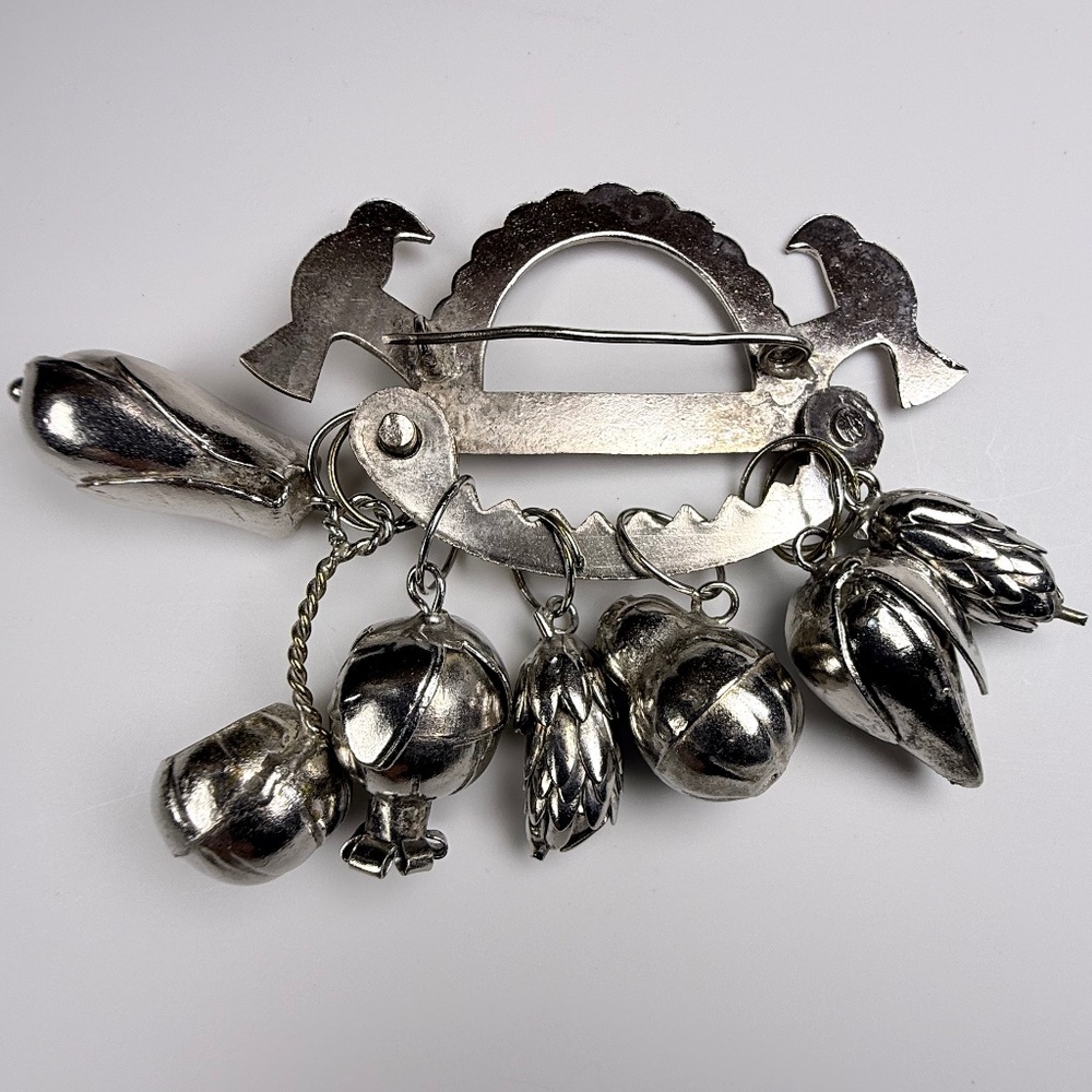Brazilian Penca De Balangandan Amulet Brooch - Picture 6 of 15